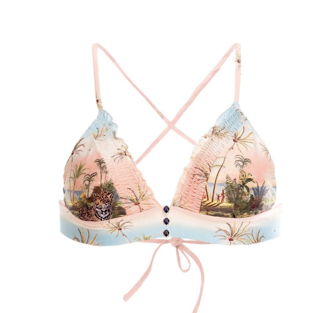 Agua Bendita Bikini Top Mia Aldea Small NWT FIRM ON PRICE